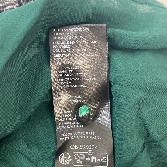 By Anthropologie Short Sleeve Mock Neck Velvet Mini Dress 10P NWT - Picture 10 of 13